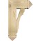 Ekena Millwork Olympic Arts and Crafts Rough Sawn Bracket w/ Offset Brace, Douglas Fir, 8"W x 18"D x 30"H BKT0806X18X30OLY03RDF - alternate 4
